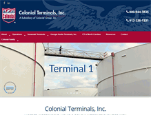 Tablet Screenshot of colonialterminals.com